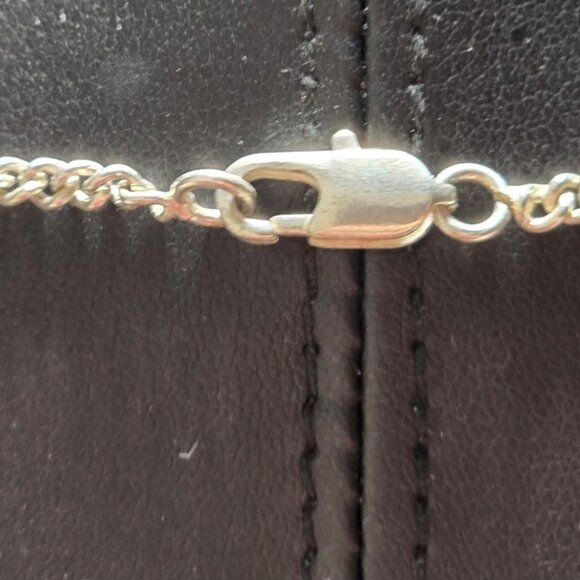 handmade 925 sterling silver necklace with a milky opal gemstone pendant - Picture 3 of 3